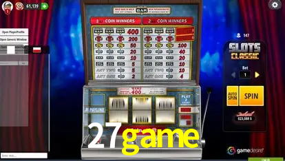 Descubra o Mundo do Cassino Online com 27game